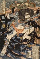 Hundertacht Helden aus der chinesischen Geschichte, Die Wassergrenze: Zhang Shun, alias Weißer Streifen